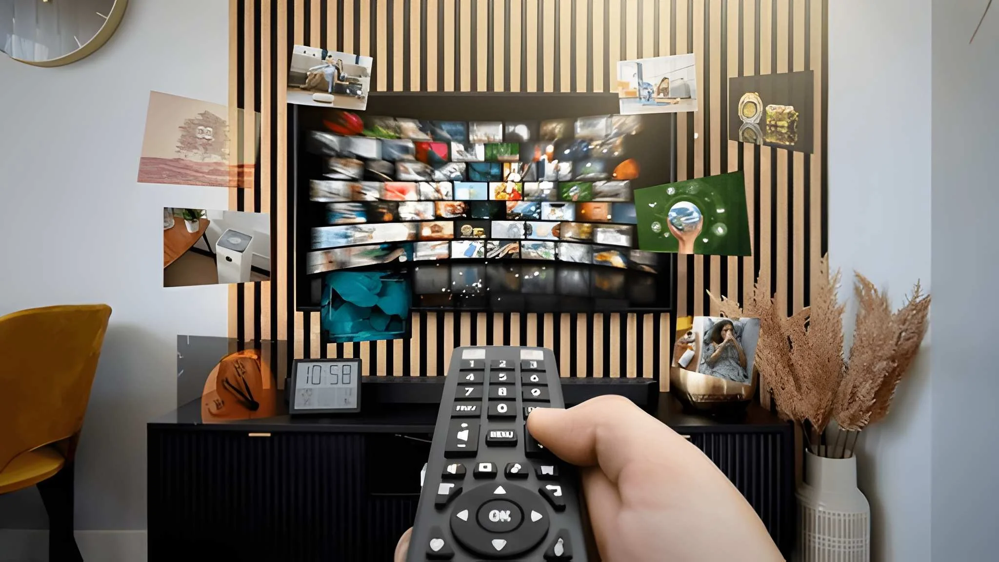 Roku streaming device connected to a Canadian TV for IPTV setup